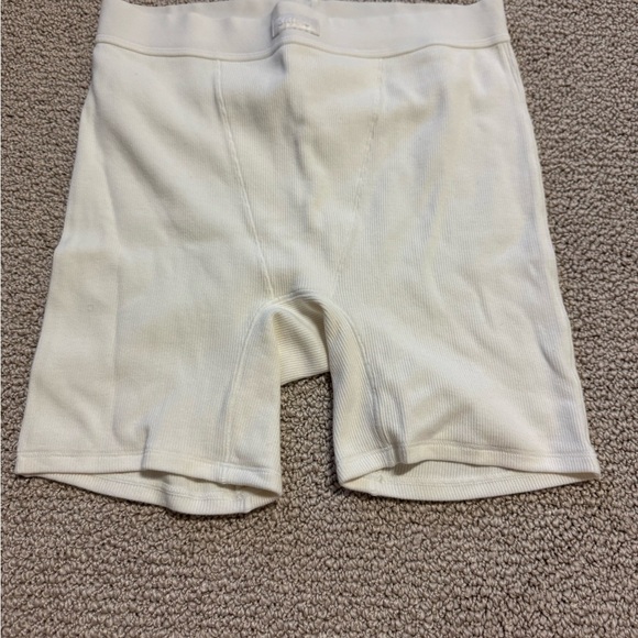SKIMS Other - NWOT SKIMS Cream Ribbed Cotton Shorts